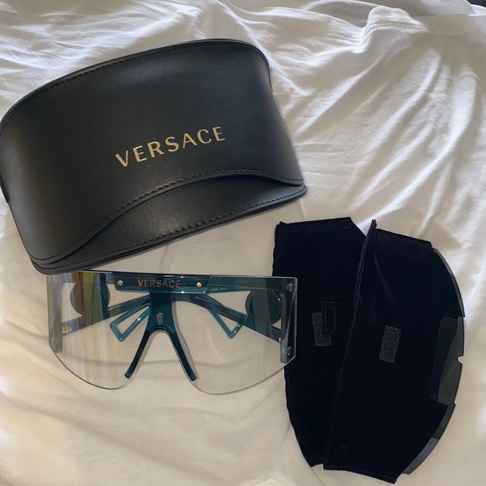 Authentic Versace sunglasses with 3 shades